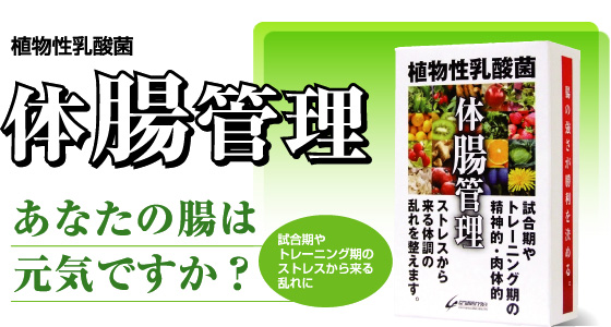 腸まで生きて届く植物性乳酸菌サプリメント 体腸管理 試合期やトレーニング期のストレスから来る乱れに Cramer Japan