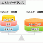 エネルギーバランスと体重の増減