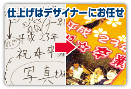 仕上げはデザイナーにお任せ