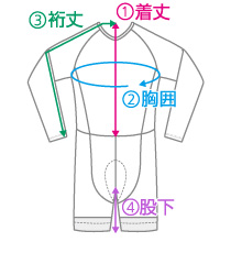 サイクルワンピース長袖